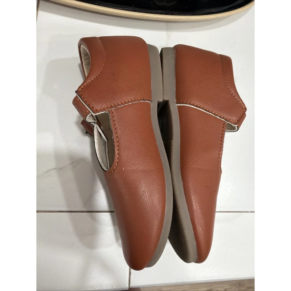 Meckior Shoes Girls Size 12.5 Mary Jane  Vegan Leather Toddler Kids Hook/Loop